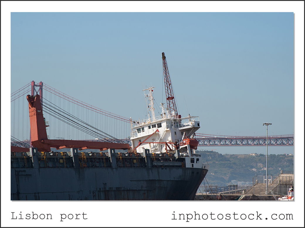Lisbon port stock photography
