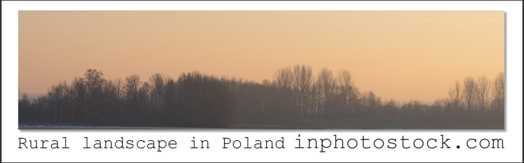 Landsbygdslandskap i Polen photo stock