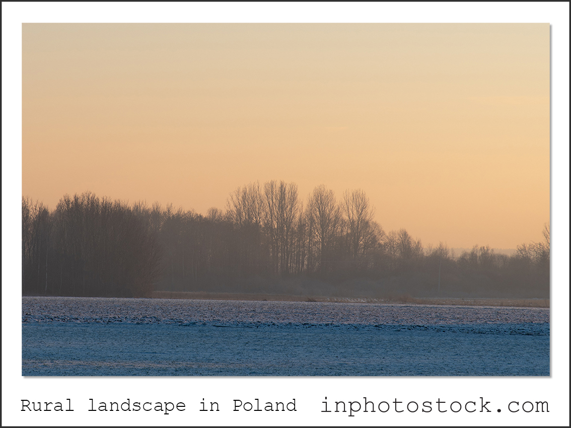 Rural landscape in Poland travel photo blog