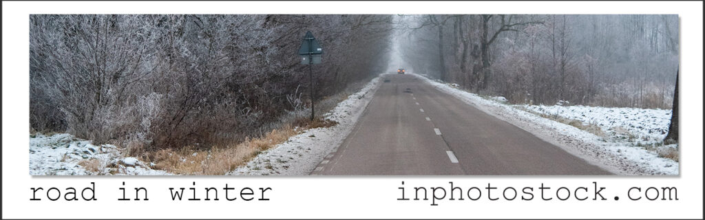 Straße im Winter Fotogalerie inphotostock